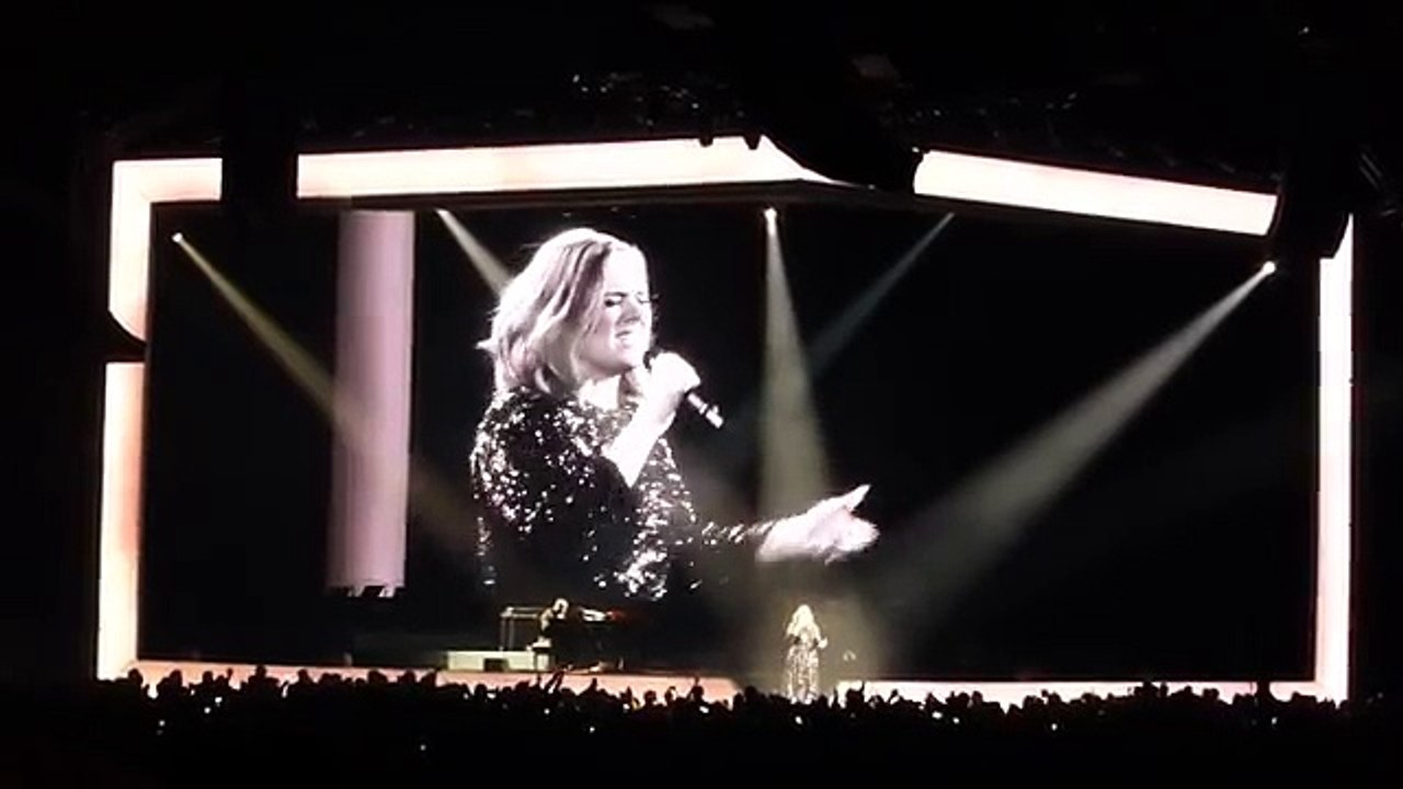 Adele in Birmingham 20160402 - 16 All I Ask (with sound going off and some chatting)
