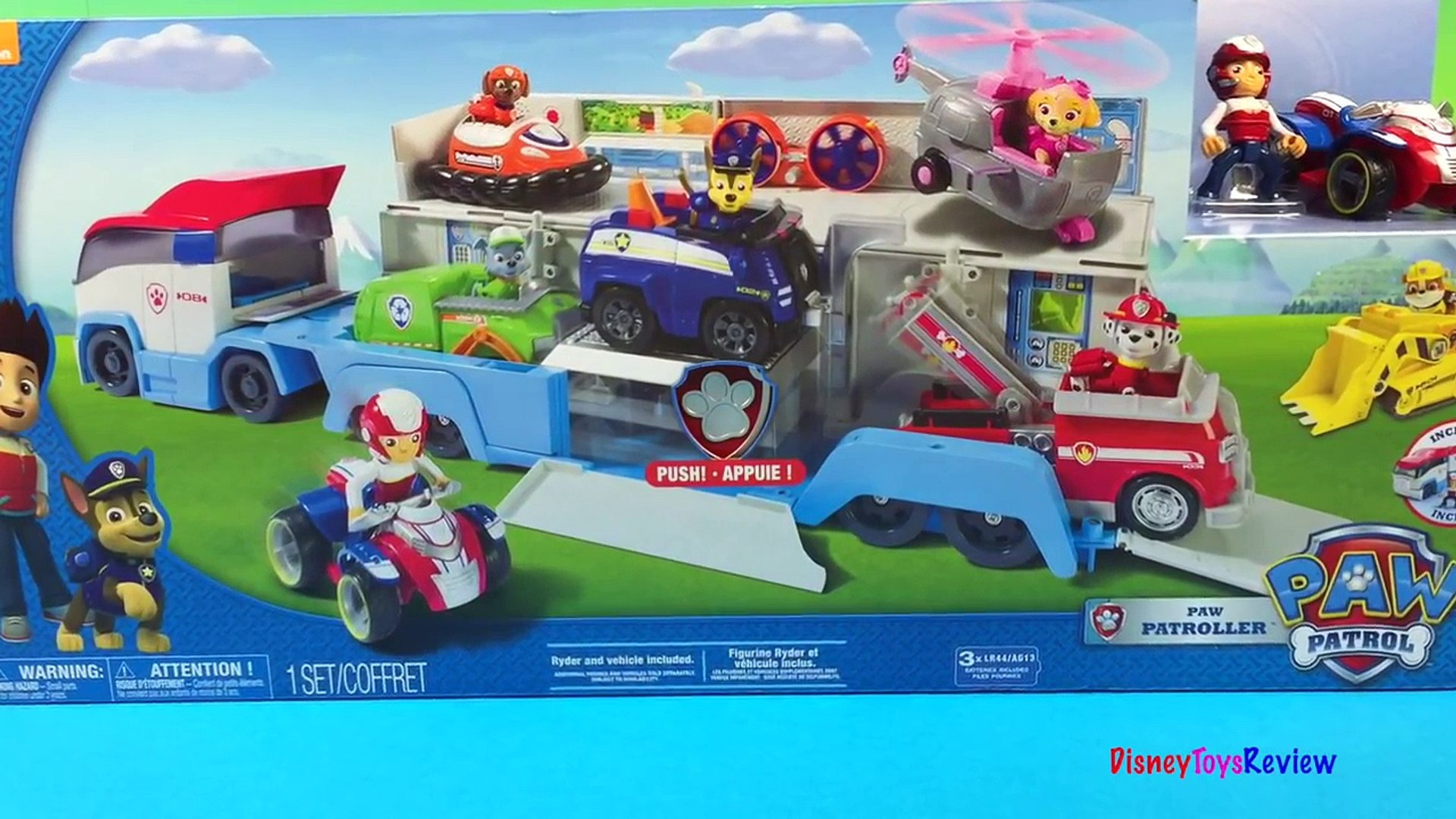 Paw Patrol Patroller Truck Ryder Zuma Chase Marshall Rocky Sky Patrulla De  Cachorros – Видео Dailymotion