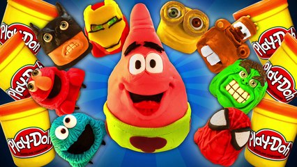 Batman Vs Hulk Vs Spiderman Vs Ironman Vs Spongebob Patrick Play doh STOP MOTION Thomas and Friends