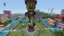 Minecraft Xbox 360: The Simpsons AMAZING! Springfield! Hunger Games Map Showcase!