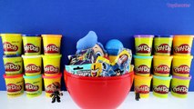 GIANT GIL Surprise Egg Play Doh - Nick Jr Bubble Guppies Toys Paw Patrol Transformers
