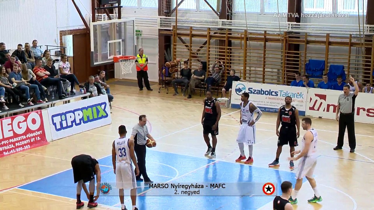 Rashad Anderson 17p, 7reb MARSO Nyíregyháza 91- MAFC 78  2016. 04. 09