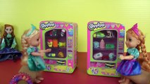 SHOPKINS! (Part 1) Elsa and Anna toddlers PLAY with Shopkins! Melody joins them