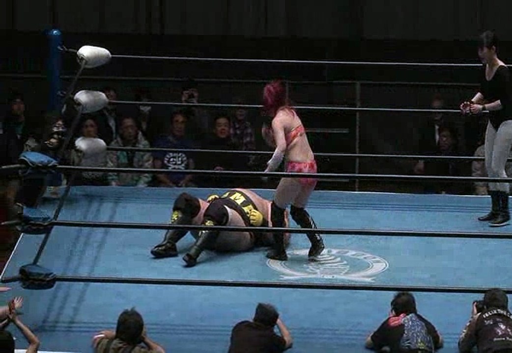 {Ice Ribbon} Miyako Matsumoto Vs. Ryota Hama (3...