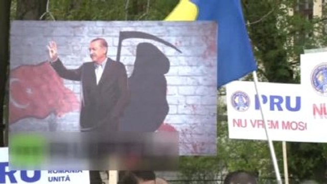 Dha Dış Haber - Bükreş'te Cumhurbaşkanı Erdoğan'ın Desteklediği Cami Projesine Protesto