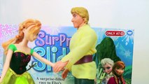 Frozen Elsa Anna Kristoff SURPRISE SLIDES Toy Game Barbie Parody Disney Princess AllToyCollector