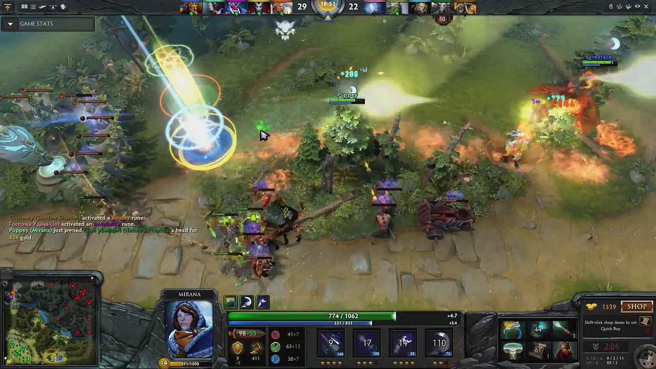 DOTA 2 - MIRANA Highlight Puppey (The Secret) HD