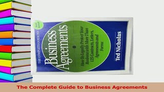 Read  The Complete Guide to Business Agreements Ebook Free