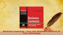 Read  Business Contracts  Turn Any Business Contract to Your Advantage Ebook Free