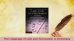 Download  The Language of Law and Economics A Dictionary Ebook Free