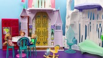 Frozen Elsas Kids and Spiderman Raid Barbie Fridge Spiderman Babysitter DisneyCarToys Doll Video