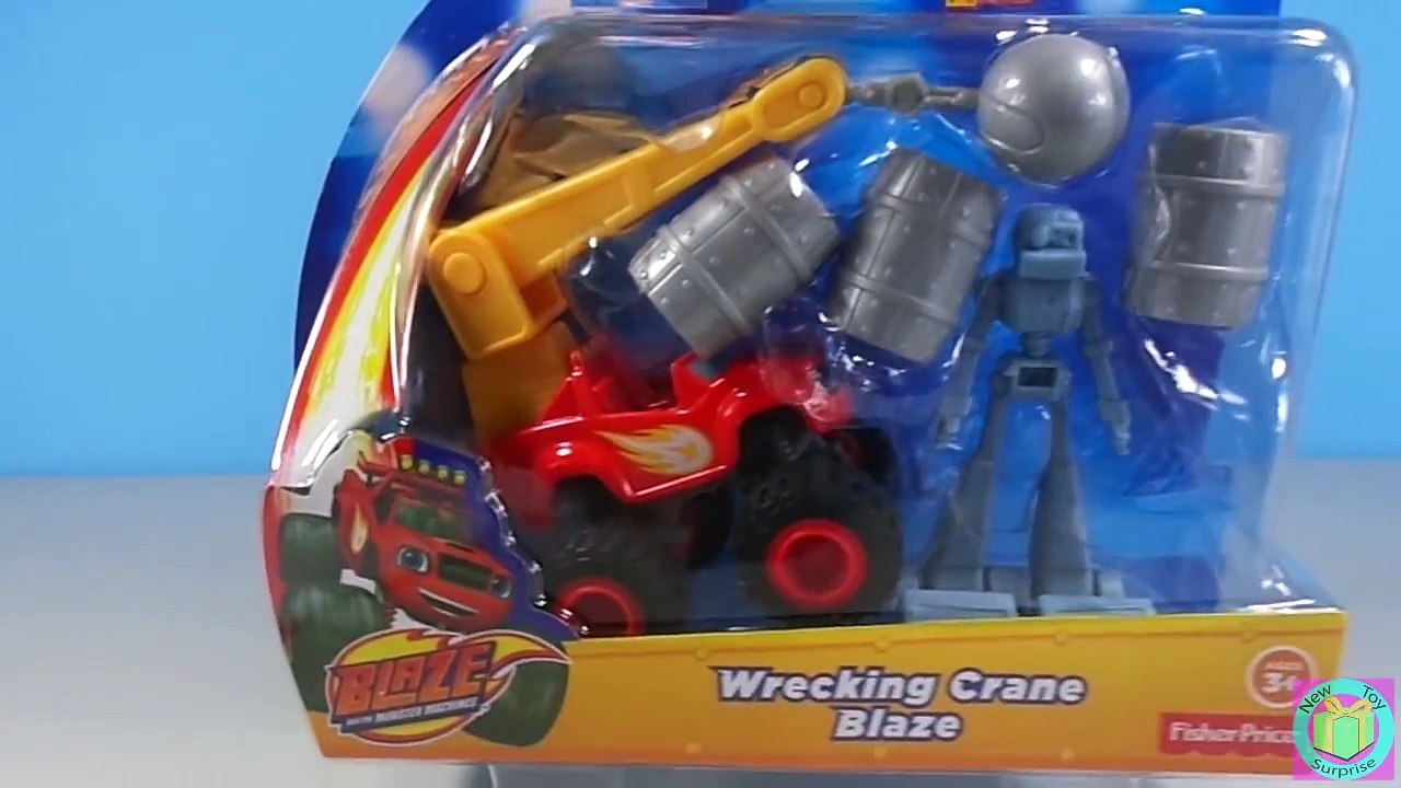 Nick Jr. Blaze and the Monster Machines Wrecking Crane Blaze w/ McQueen and Mater