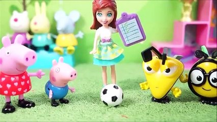 Pig George e Peppa Pig no Ultimo dia de Aula Campeão de Futebol! Completo em Portugues