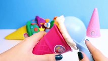 Christmas Peppa Pig Ice Cream Parlor Building Toys Play Doh Rainbow Ice Cream DIY Heladería Part 6