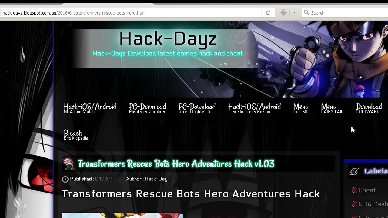 Transformers Rescue Bots Hero Adventures Cheat unlock all