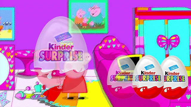 Свинка Пеппа большие яйца с сюрпризом открываем игрушки Giant surprise egg Peppa Pig toys