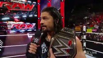 WWE RAW 4/11/16 - Bray Wyatt helps Roman Reigns repel The League of Nations- Raw, April 11, 2016