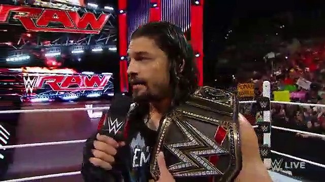 WWE RAW 4/11/16 - Bray Wyatt helps Roman Reigns repel The League of Nations- Raw, April 11, 2016