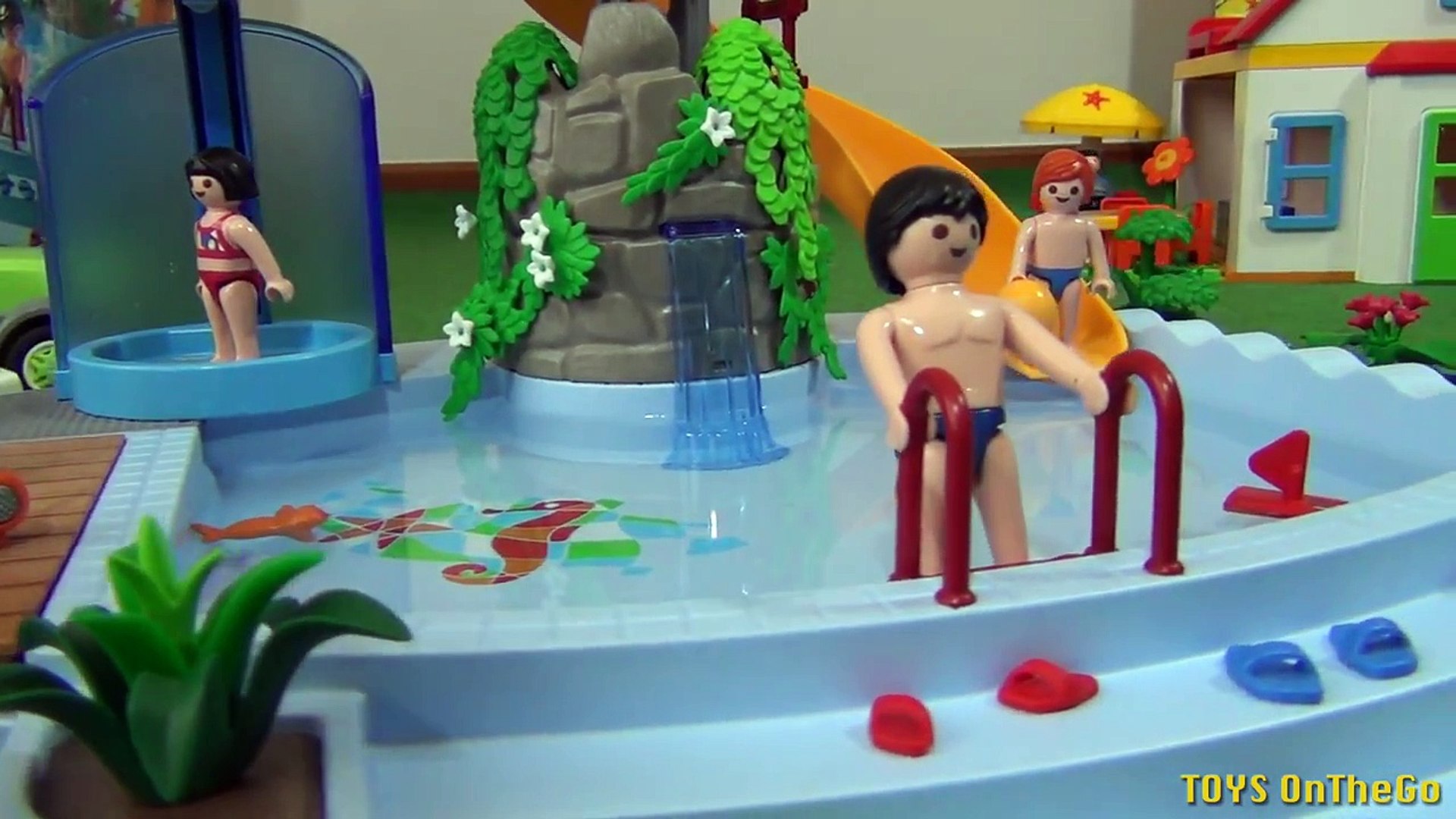 playmobil piscina con terraza