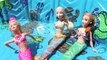 Frozen MERMAIDS Color Changing Barbie Doll Elsa Mermaid & Anna Ariel Outfit DisneyCarToys