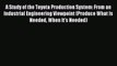 [Read book] A Study of the Toyota Production System: From an Industrial Engineering Viewpoint