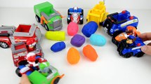 Play Doh Surprise Eggs Nickelodeon Paw Patrol RYDER CHASE ZUMA ROCKY RUBBLE WOW