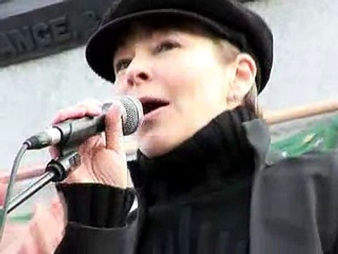 Caroline Lucas MEP Troops Out No Trident Demo 24/02/2007