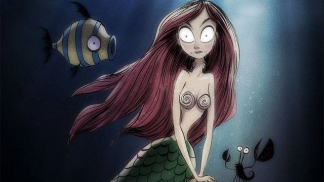 Герои Диснея в стиле Тима Бертона. Новые образы персонажей Диснея.