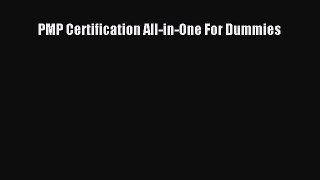 Download PMP Certification All-in-One For Dummies Ebook Free