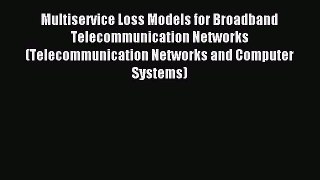 Read Multiservice Loss Models for Broadband Telecommunication Networks (Telecommunication Networks