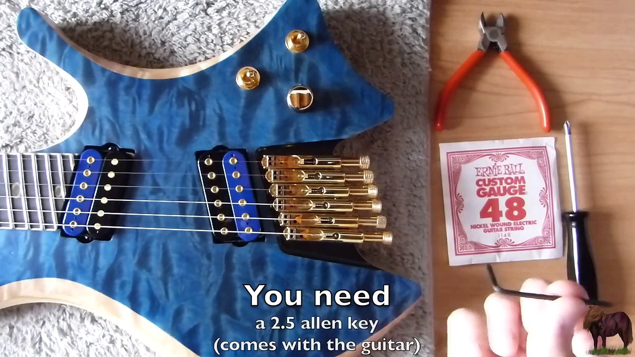 Restring Tutorial - Skervesen with ABM headless tuning system