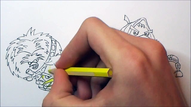How to Draw Angry Birds Star Wars