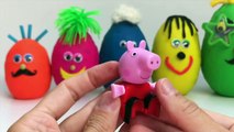 LEARN SIZES with Play Doh Surprise Eggs Frozen Peppa Pig Pocoyo Minions Toy Surprises Part 1
