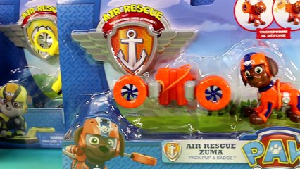 Paw Patrol Air Rescue Team With Marshall Zuma Skye Chase Rocky Rubble Nickelodeon Toys