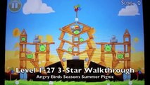 Angry Birds Seasons Summer Pignic Level 1-27 3-Star Walkthrough iPhone/iPod/iPad/Droid 116060