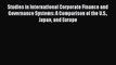 [Read book] Studies in International Corporate Finance and Governance Systems: A Comparison
