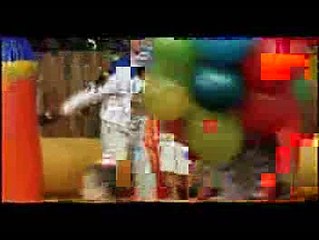 Fat women on bouncy castle