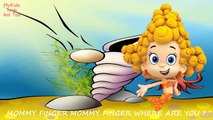 BUBBLE GUPPIES FINGER FAMILY SONGS , MOLLY OONA DEEMA NURSERY RHYME FUNNY DADDY FINGER SONG