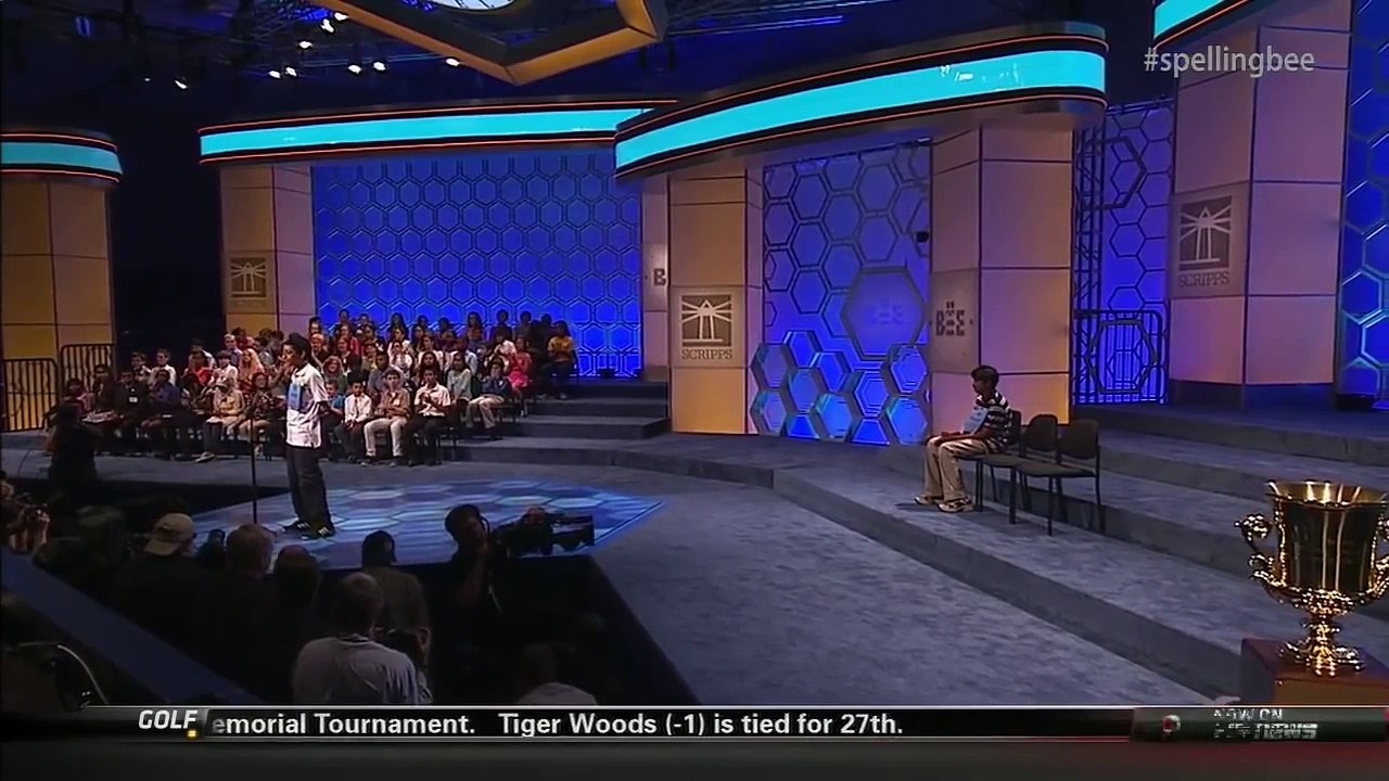 Spelling bee winner goes nuts after winning
