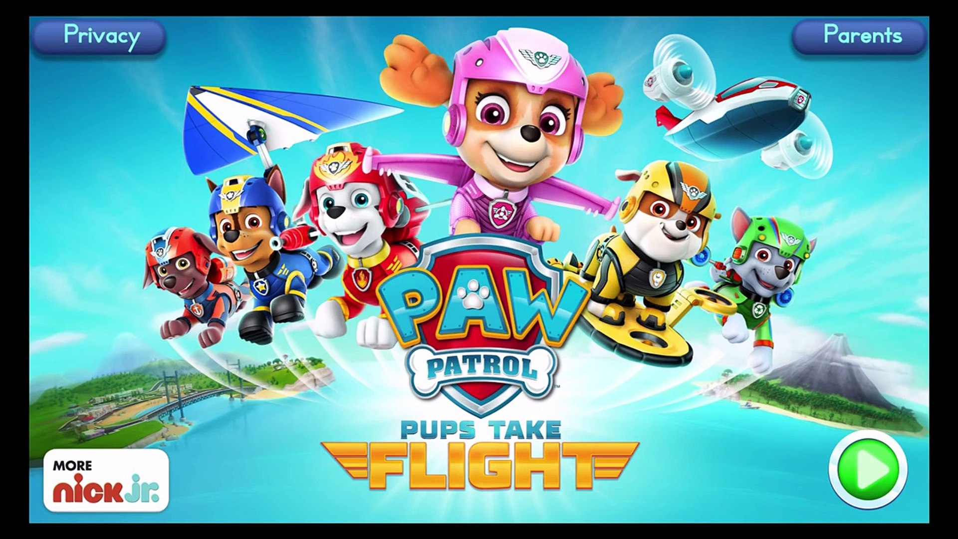 PAW Patrol Pups Take Flight HD - Marshall Flight in Volcano Island By  Nickelodeon (iOS/Android) – Видео Dailymotion