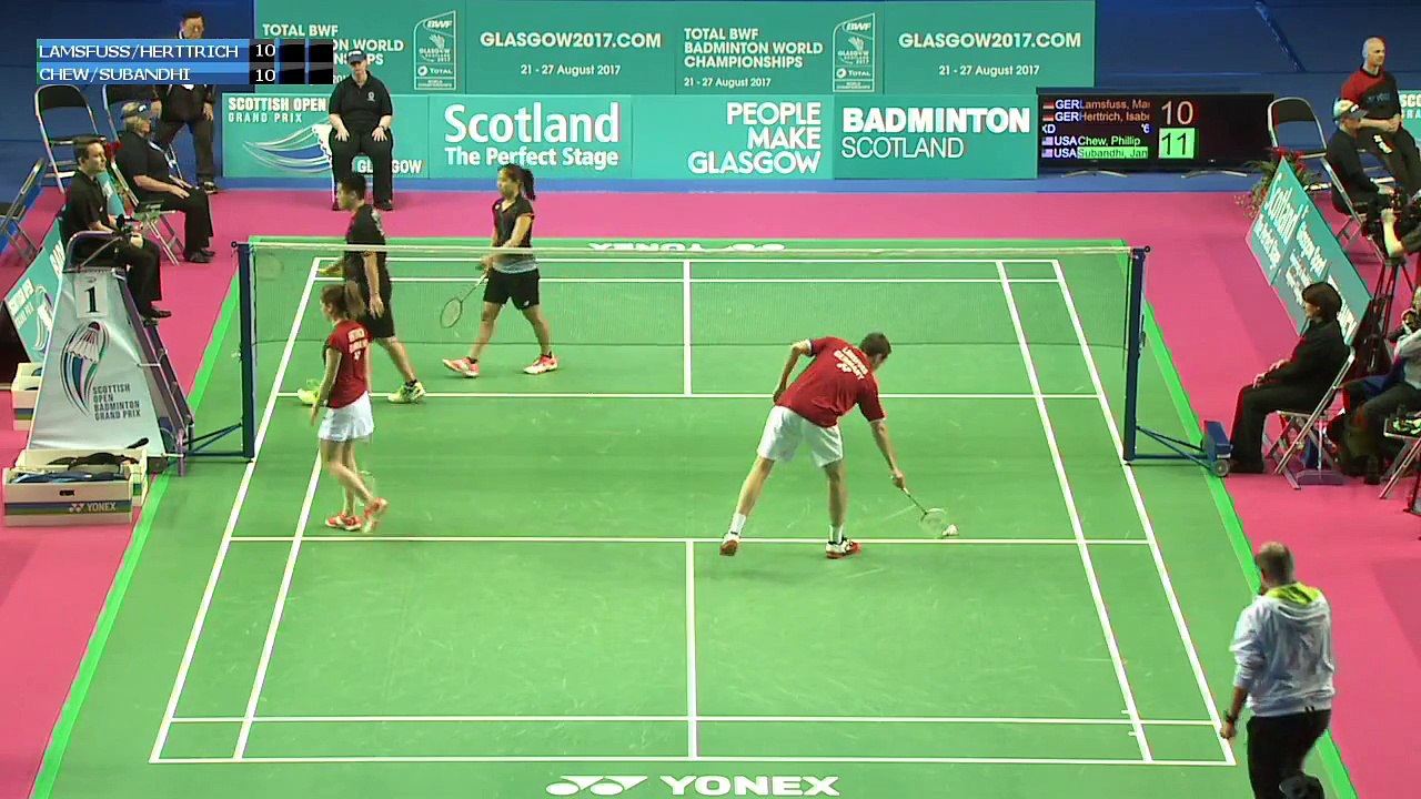 Badminton - Lamsfuss / Herttrich vs Chew / Subandhi (XD, R32) - Scottish Open 2015