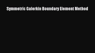Download Symmetric Galerkin Boundary Element Method Ebook Online