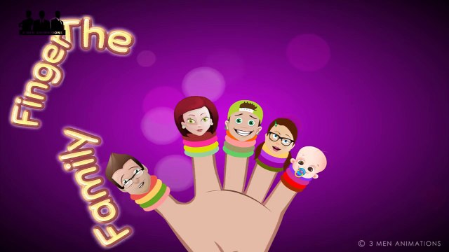 The Finger Family Nursery Rhyme (Father Finger) - 3 Men Animations