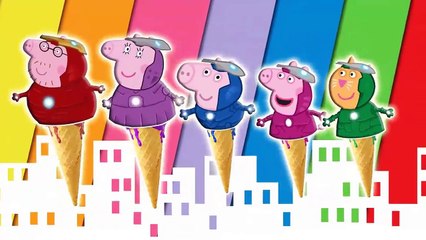 Peppa Pig  Ice Cream Iron Man Finger Family \ Nursery Rhymes Lyrics