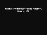 [Read book] Financial Portion of Accounting Principles Chapters 1-20 [Download] Online