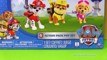 PAW PATROL Nickelodeon Paw Patrol Skye, Marshall, and Rubble Pup Packs a Paw Patrol Video Toy Review