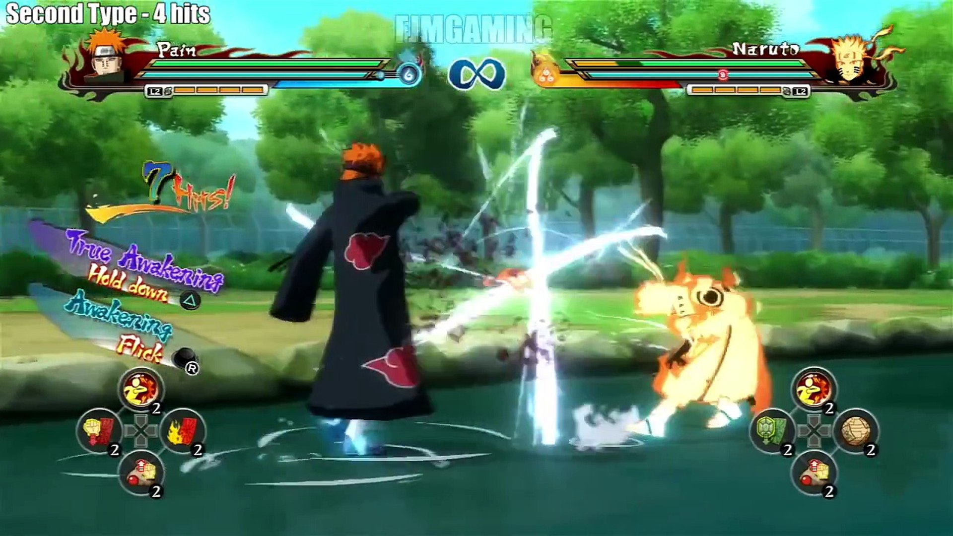 Como fazer combo infinito - Naruto shippuden Ultimate ninja Storm 4 -  GAMEPLAY 