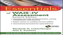 Download Essentials of WAIS IV Assessment  Essentials of Psychological Assessment