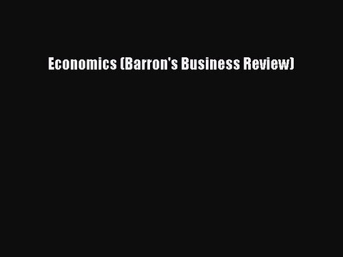 PDF Economics (Barron's Business Review) EBook