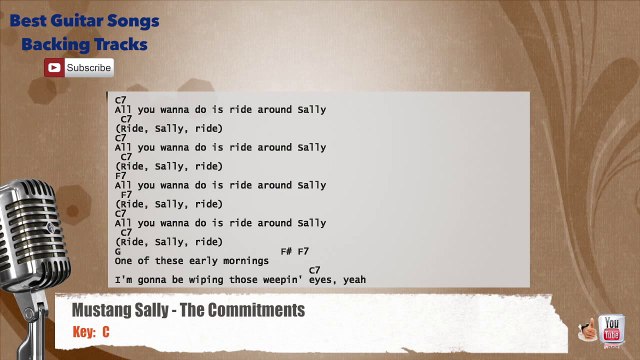 Mustang Sally - The Commitments Vocal Backing Track with chords and lyrics